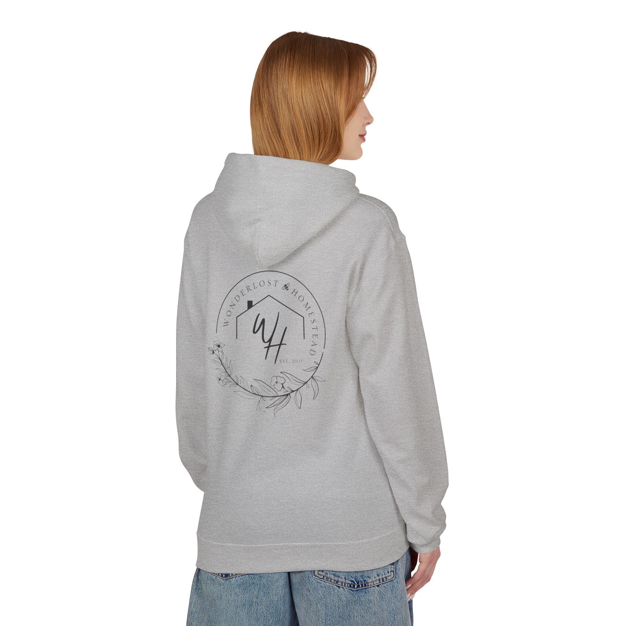 Unisex Hoodie, Black Logo (Front/Back Designs)