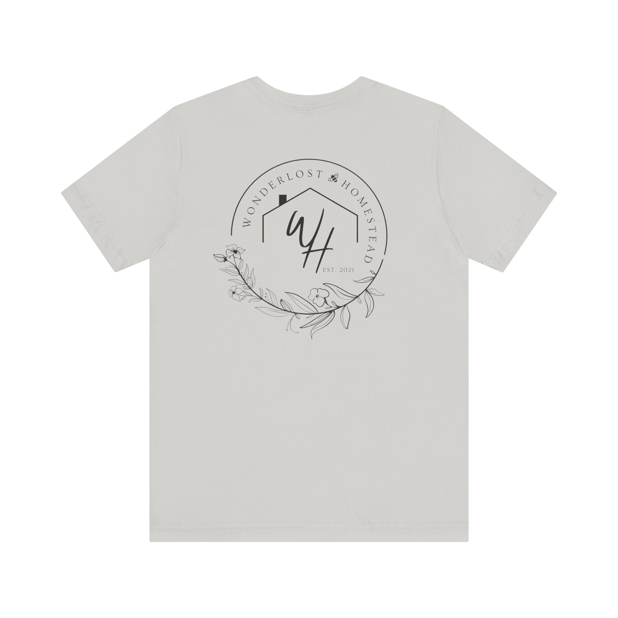 Unisex Short Sleeve T-Shirt, Black Logo (Front/Back Designs)
