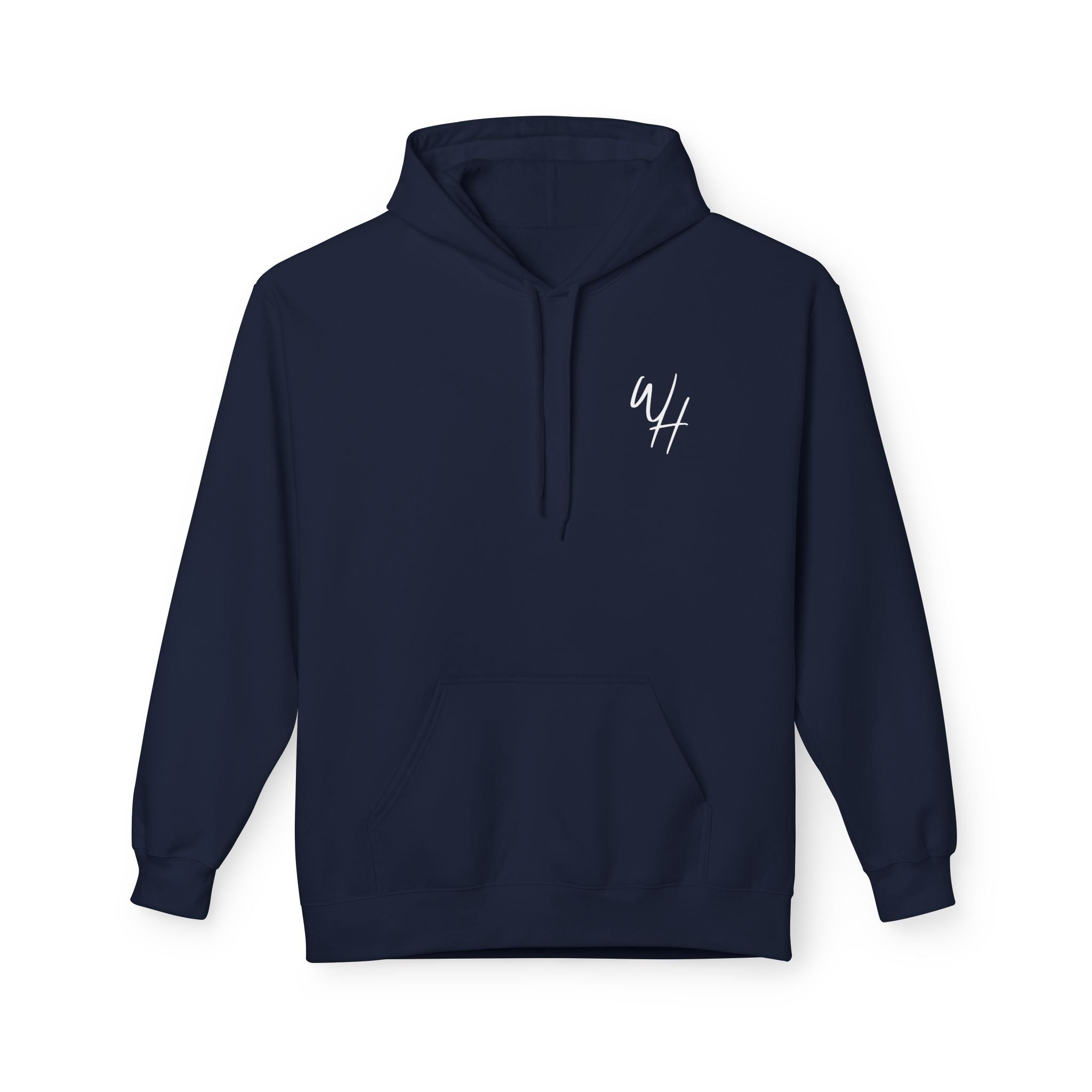 Unisex Hoodie, White Logo (Front/Back Designs)