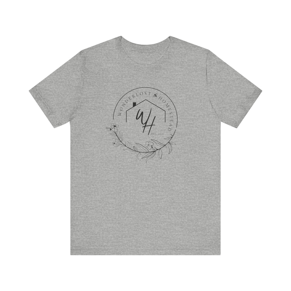 Unisex Short Sleeve T-Shirt, Black Logo
