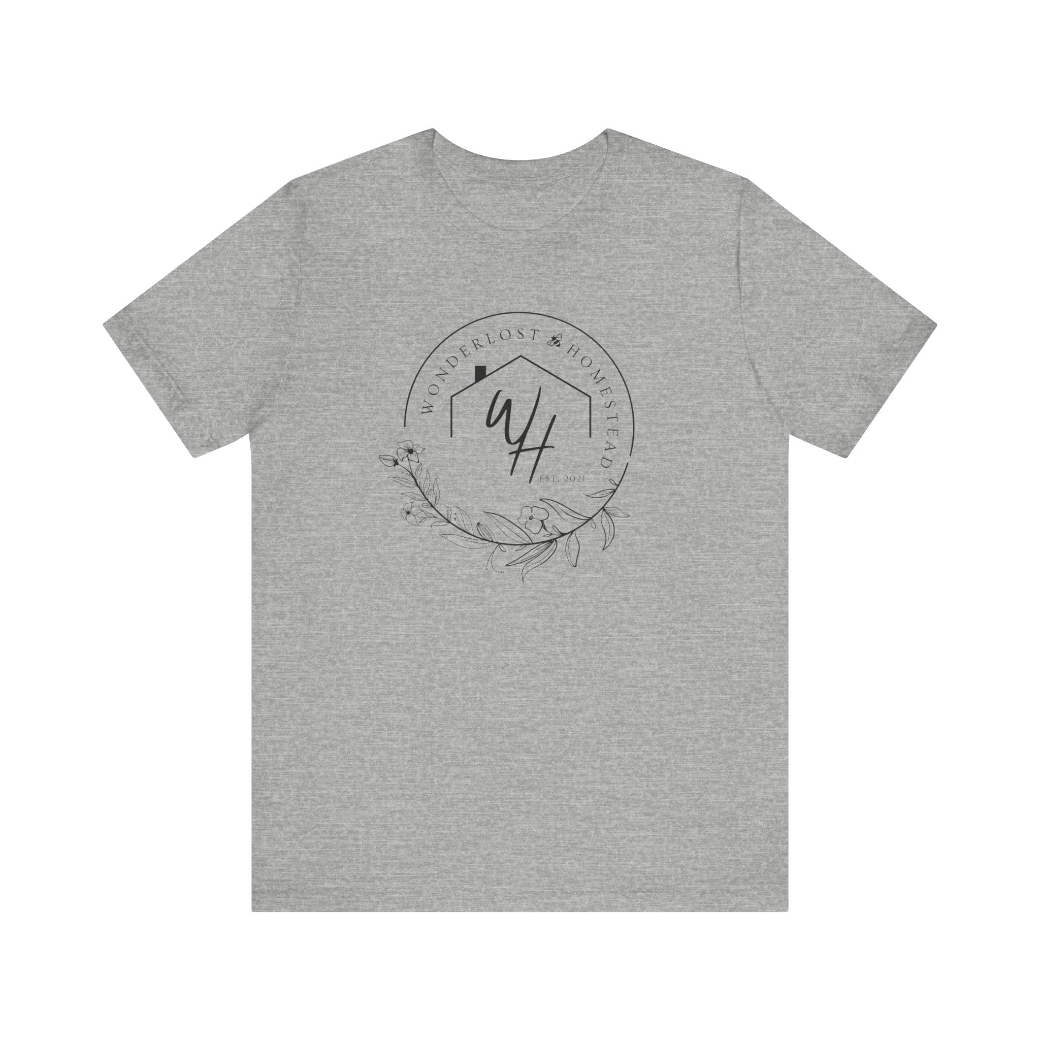 Unisex Short Sleeve T-Shirt, Black Logo