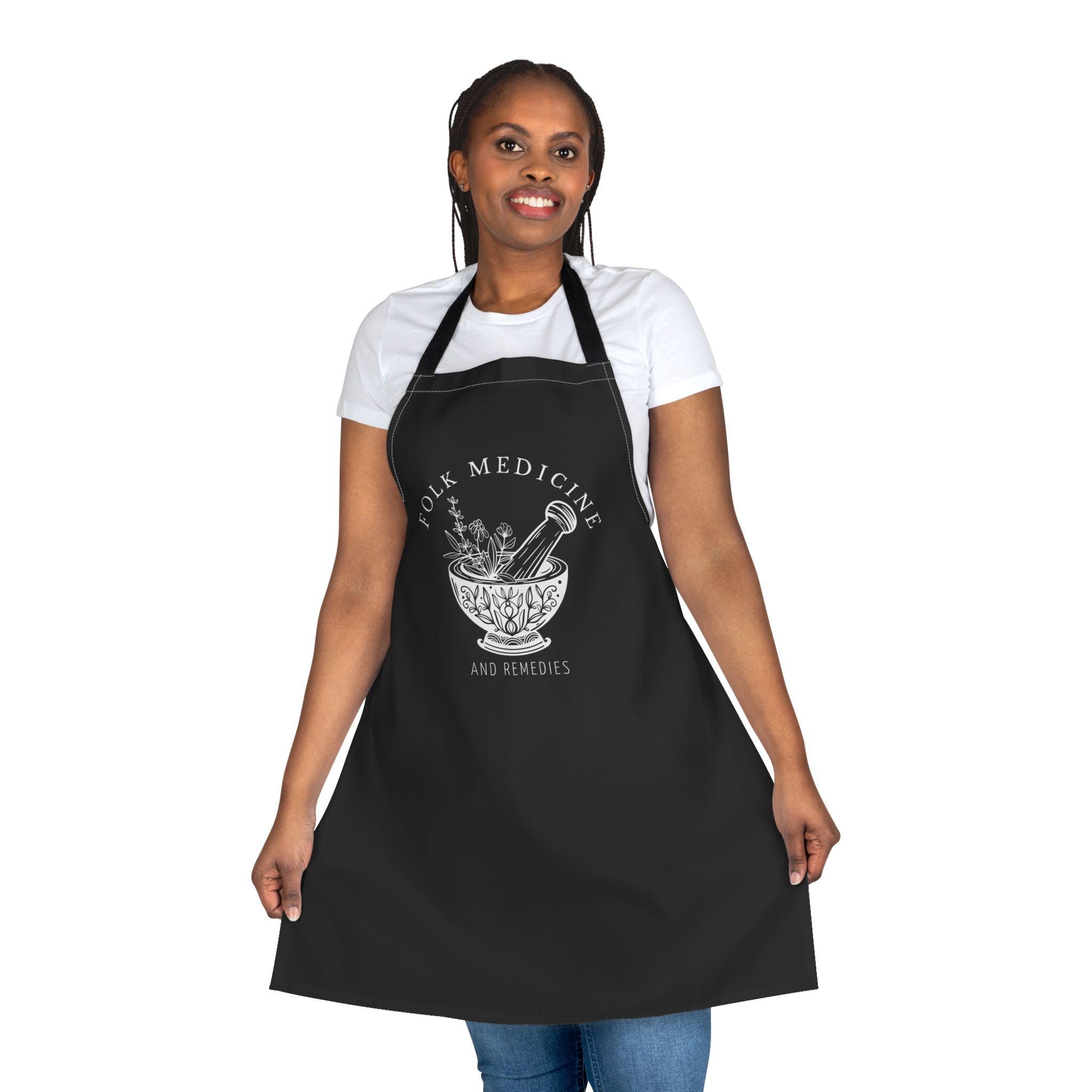 Apron, White Logo