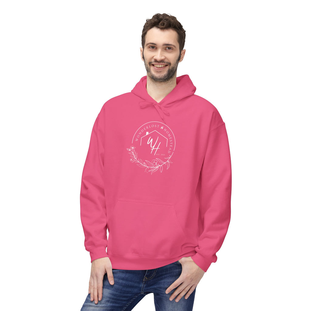 Unisex Hoodie, White Logo