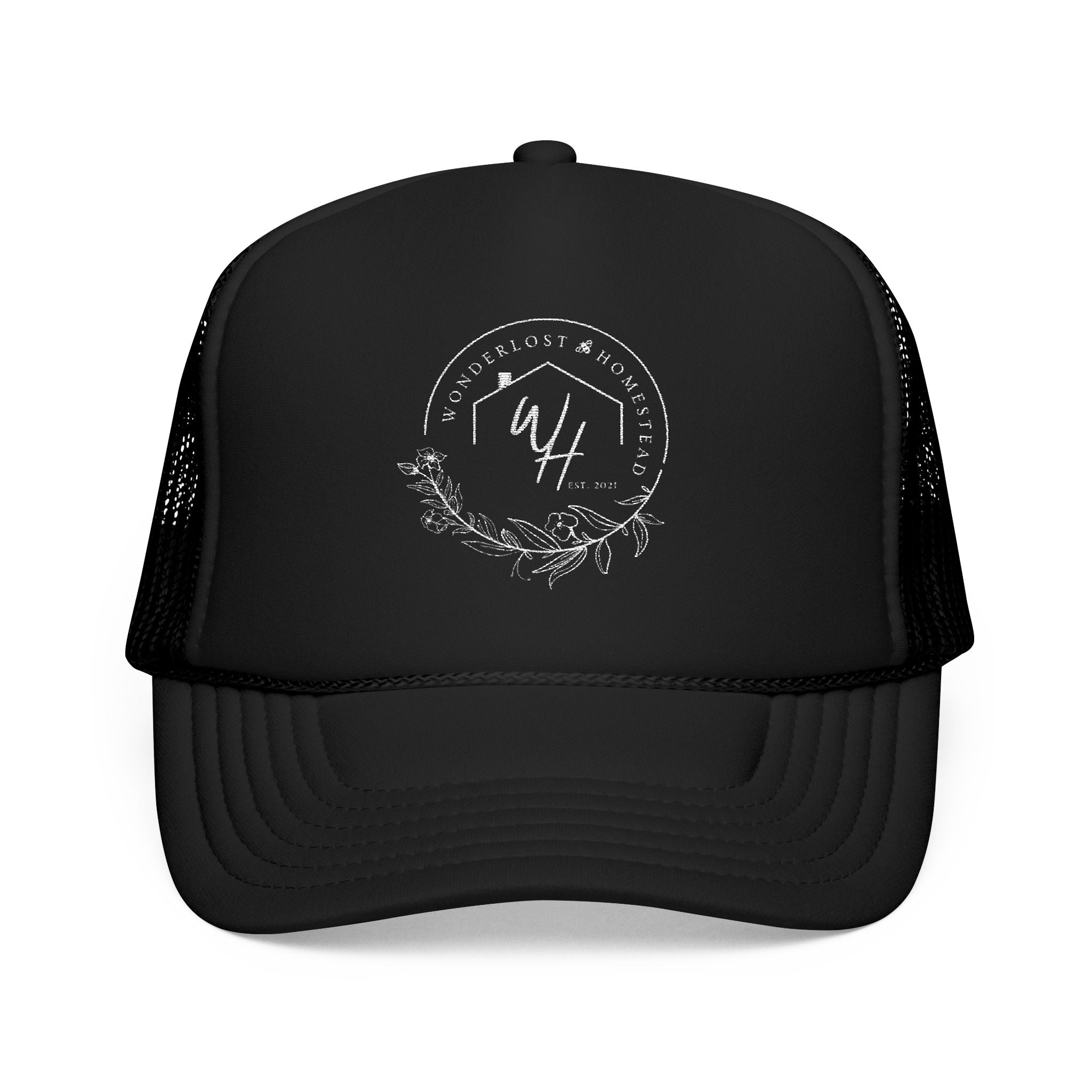 Foam Trucker Hat, White Logo