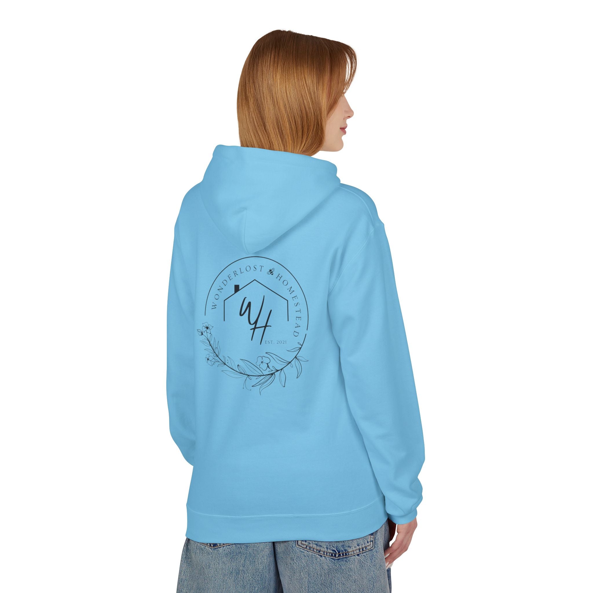 Unisex Hoodie, Black Logo (Front/Back Designs)