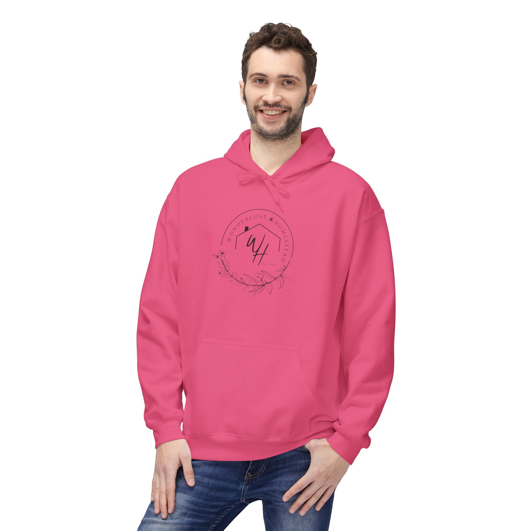 Unisex Hoodie, Black Logo