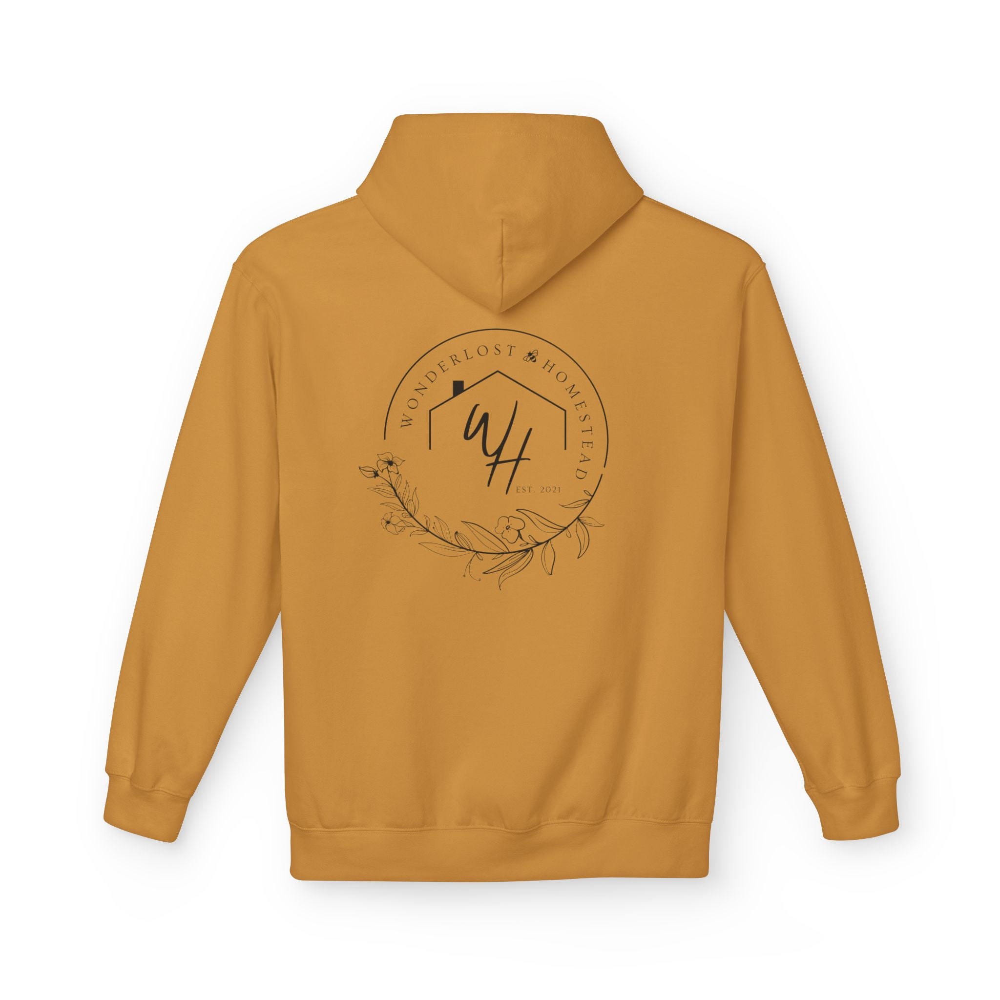 Unisex Hoodie, Black Logo (Front/Back Designs)