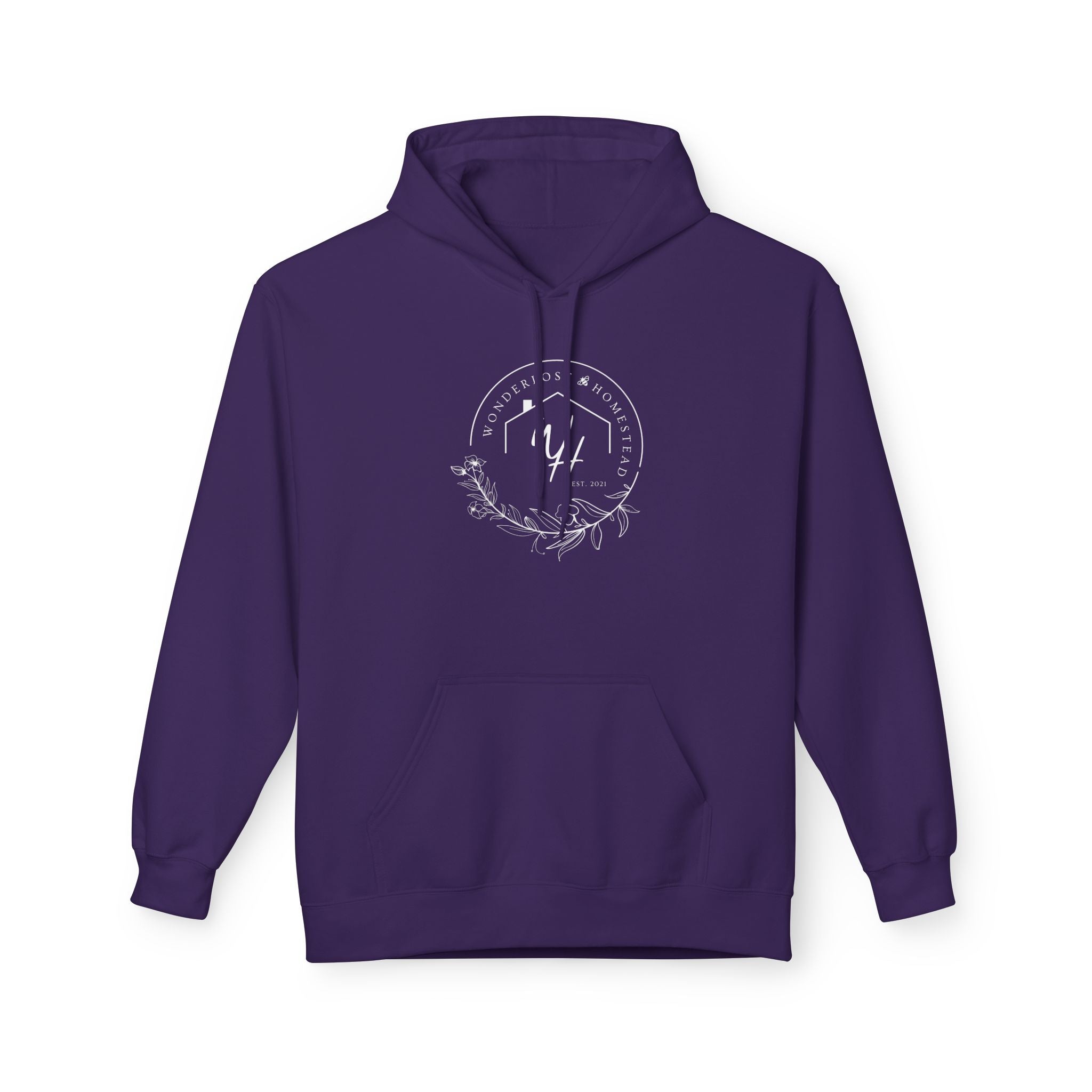 Unisex Hoodie, White Logo