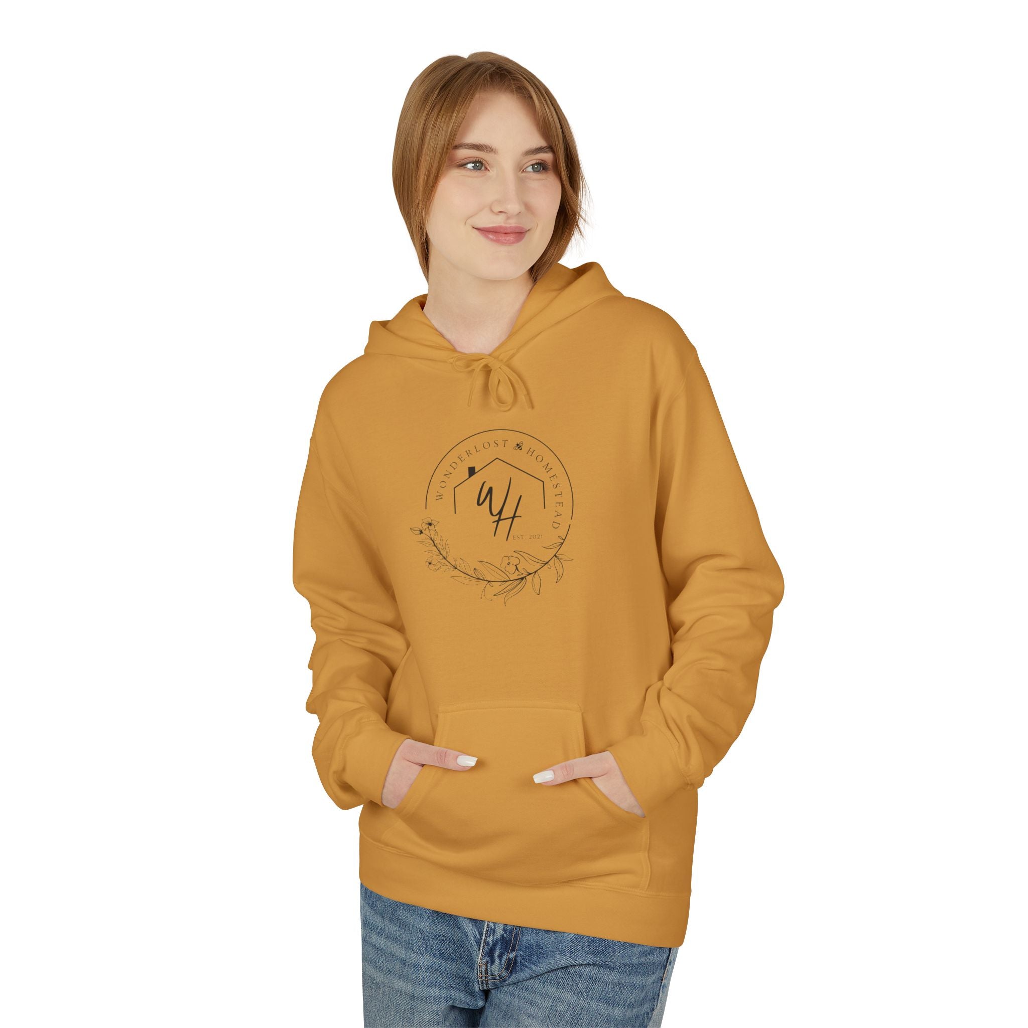 Unisex Hoodie, Black Logo