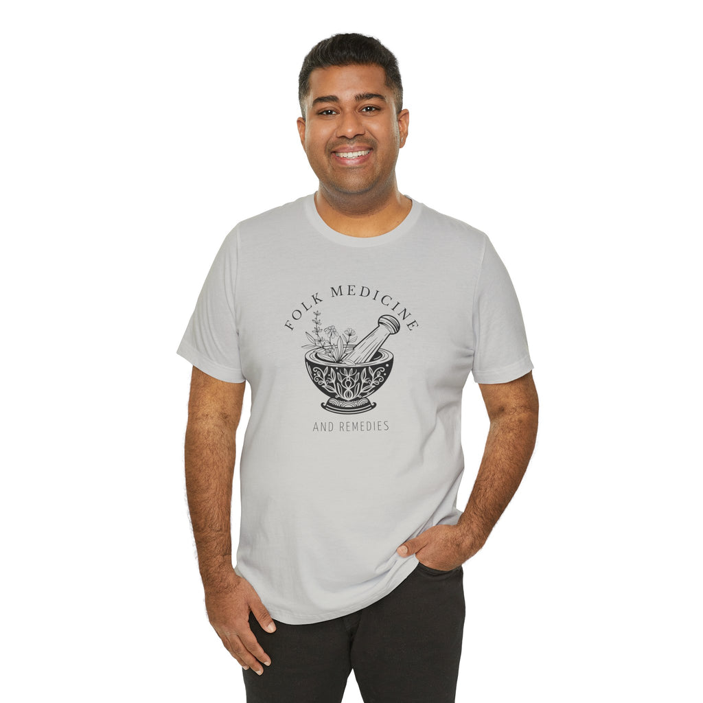Unisex Short Sleeve T-Shirt, Black Logo
