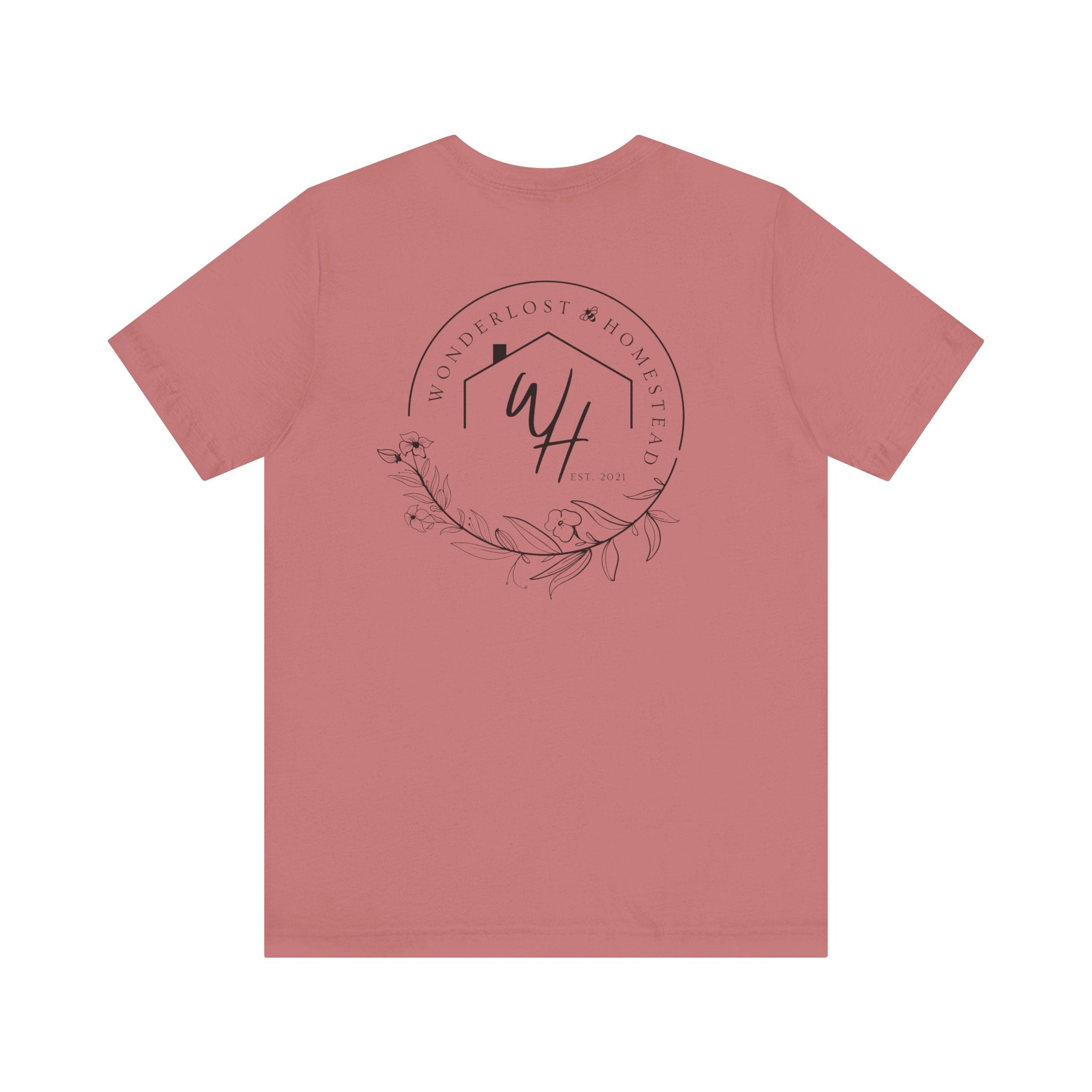 Unisex Short Sleeve T-Shirt, Black Logo (Front/Back Designs)