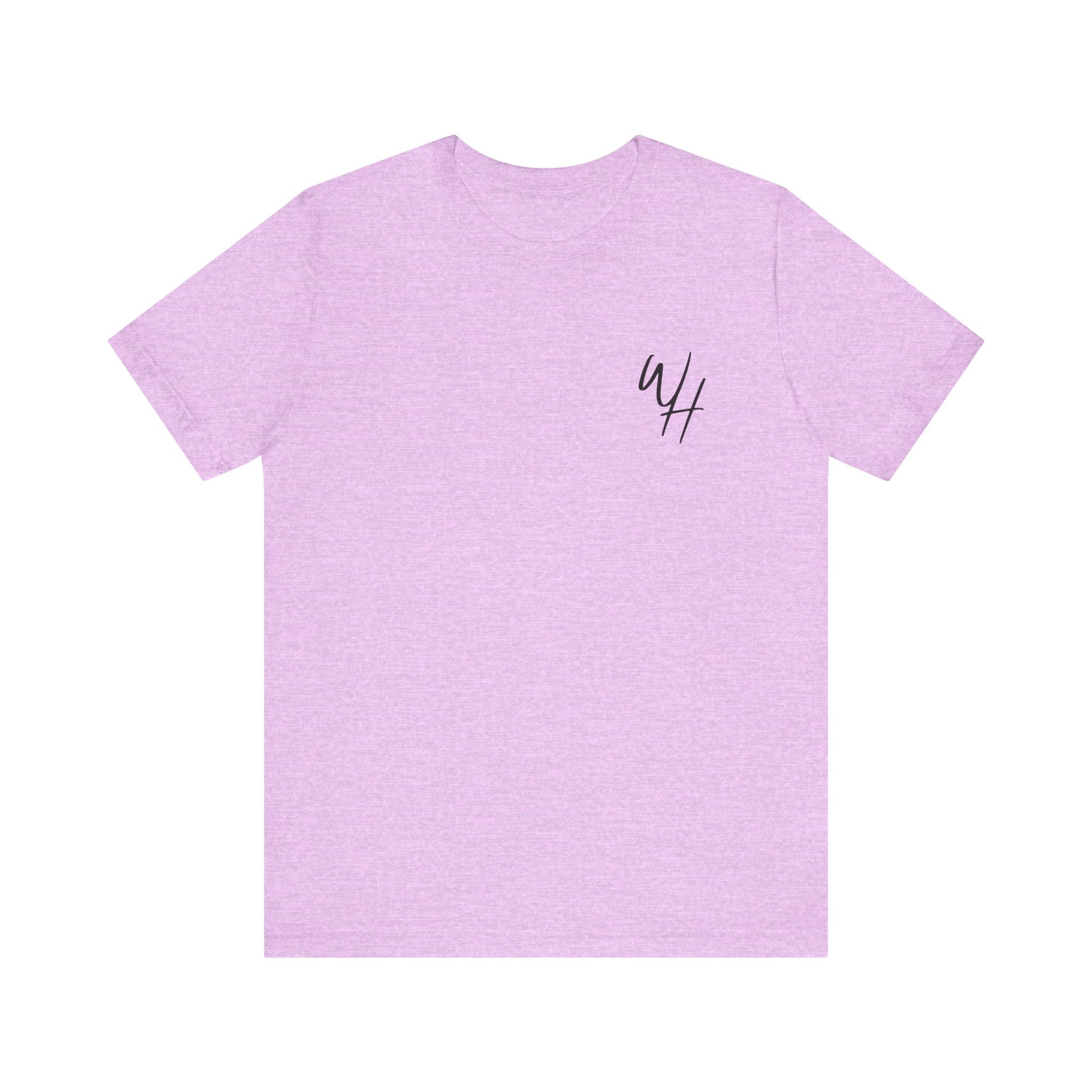 Unisex Short Sleeve T-Shirt, Black Logo (Front/Back Designs)