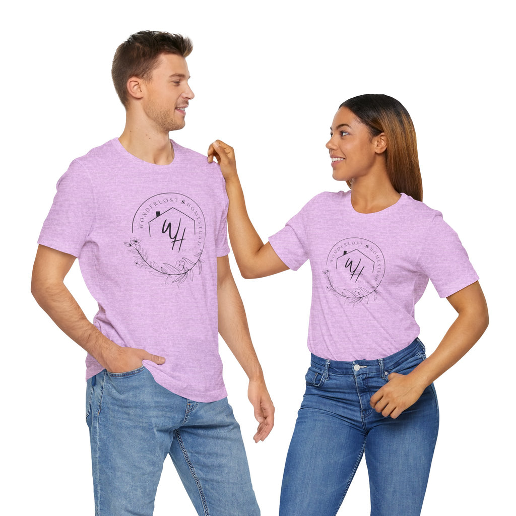 Unisex Short Sleeve T-Shirt, Black Logo