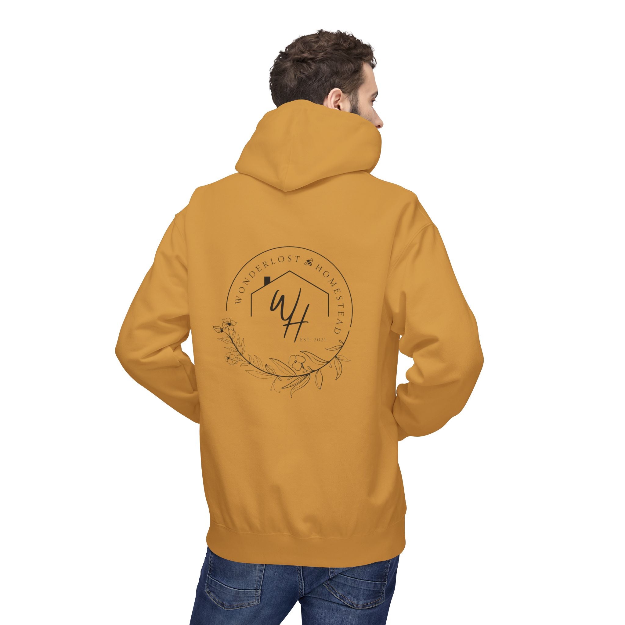 Unisex Hoodie, Black Logo (Front/Back Designs)
