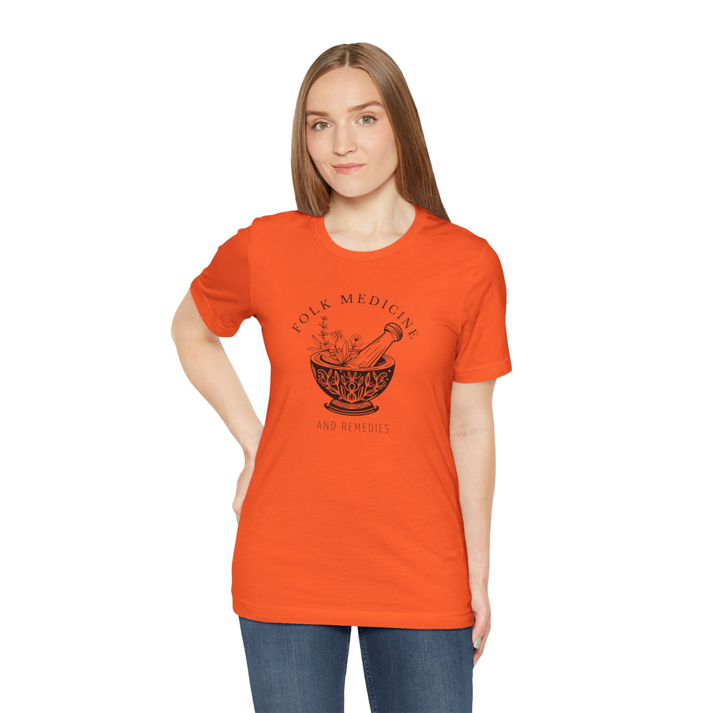 Unisex Short Sleeve T-Shirt, Black Logo
