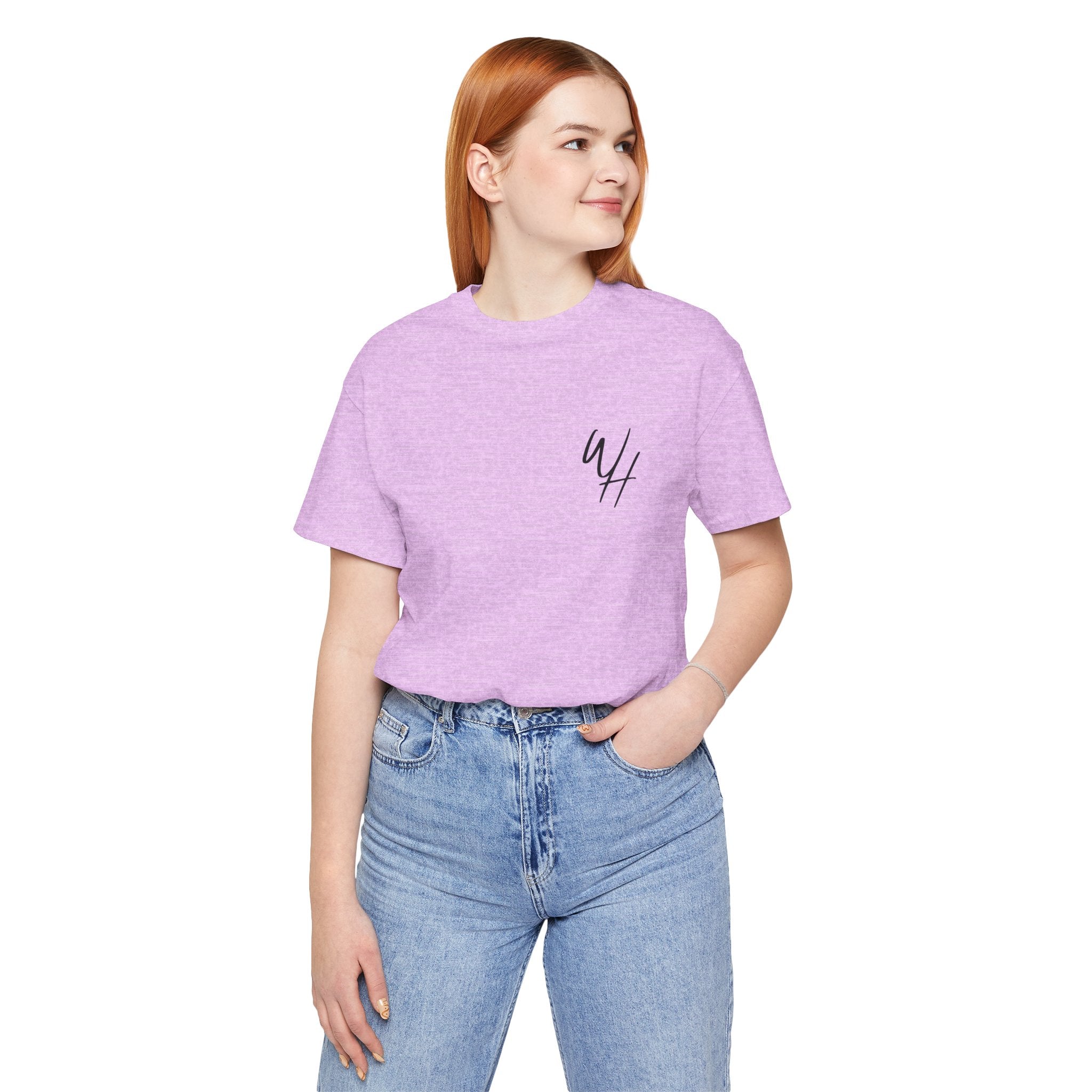 Unisex Short Sleeve T-Shirt, Black Logo (Front/Back Designs)