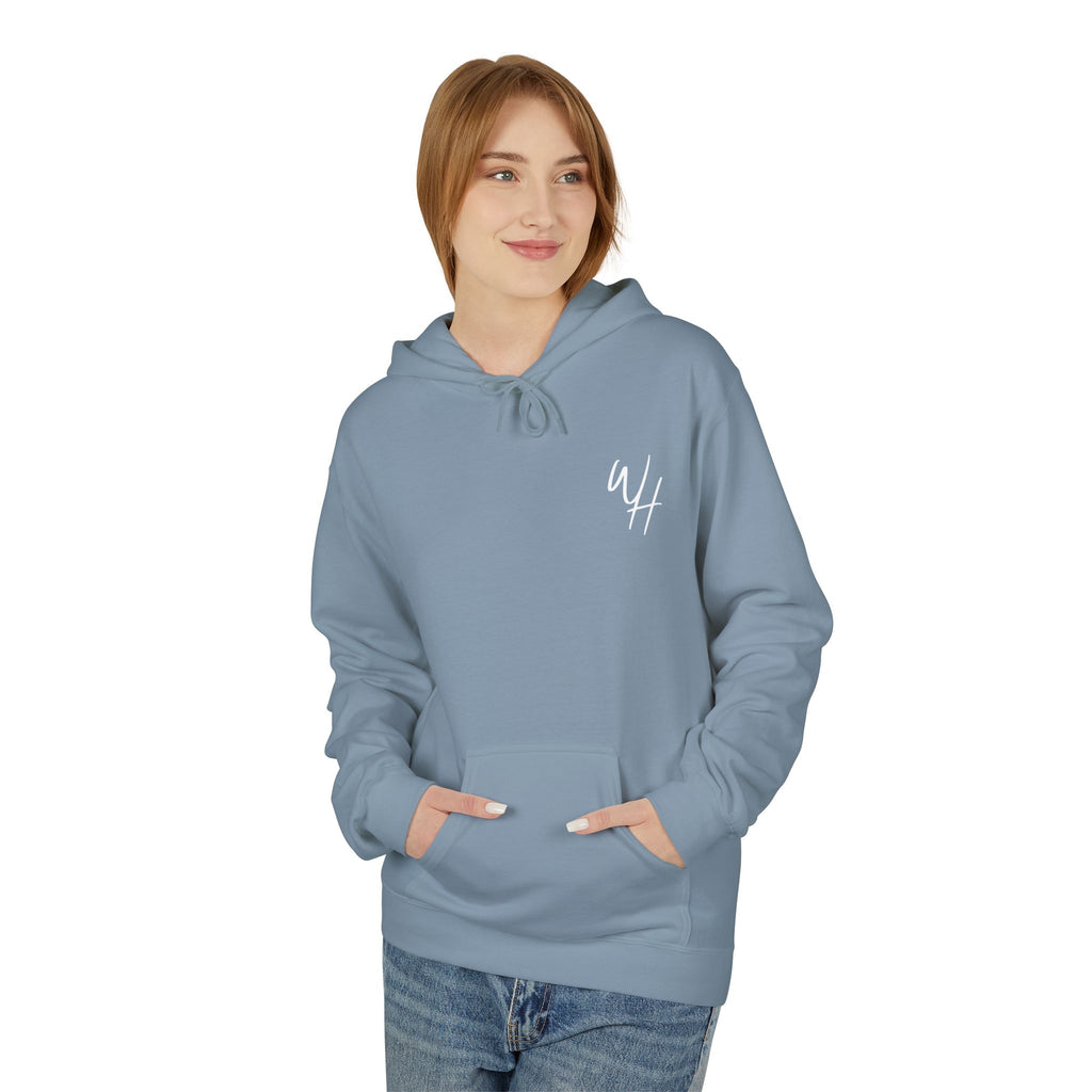 Unisex Hoodie, White Logo (Front/Back Designs)