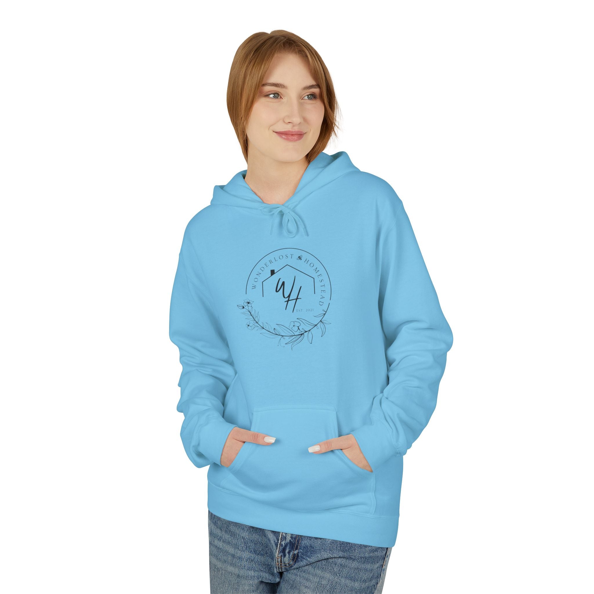 Unisex Hoodie, Black Logo