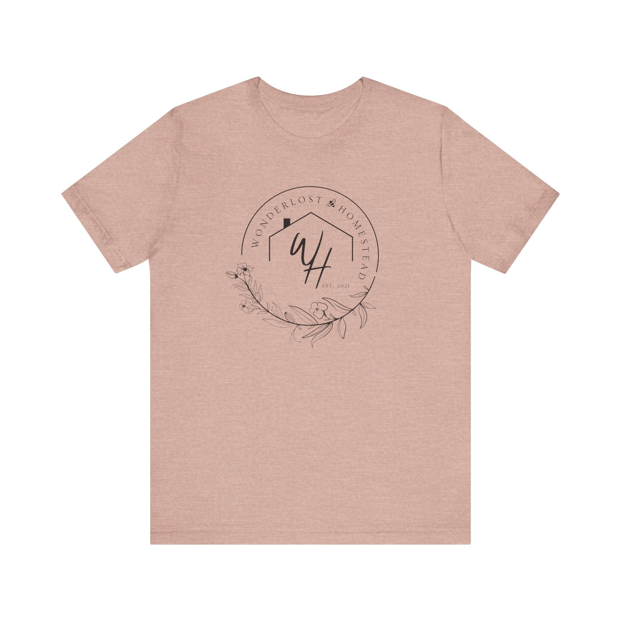 Unisex Short Sleeve T-Shirt, Black Logo