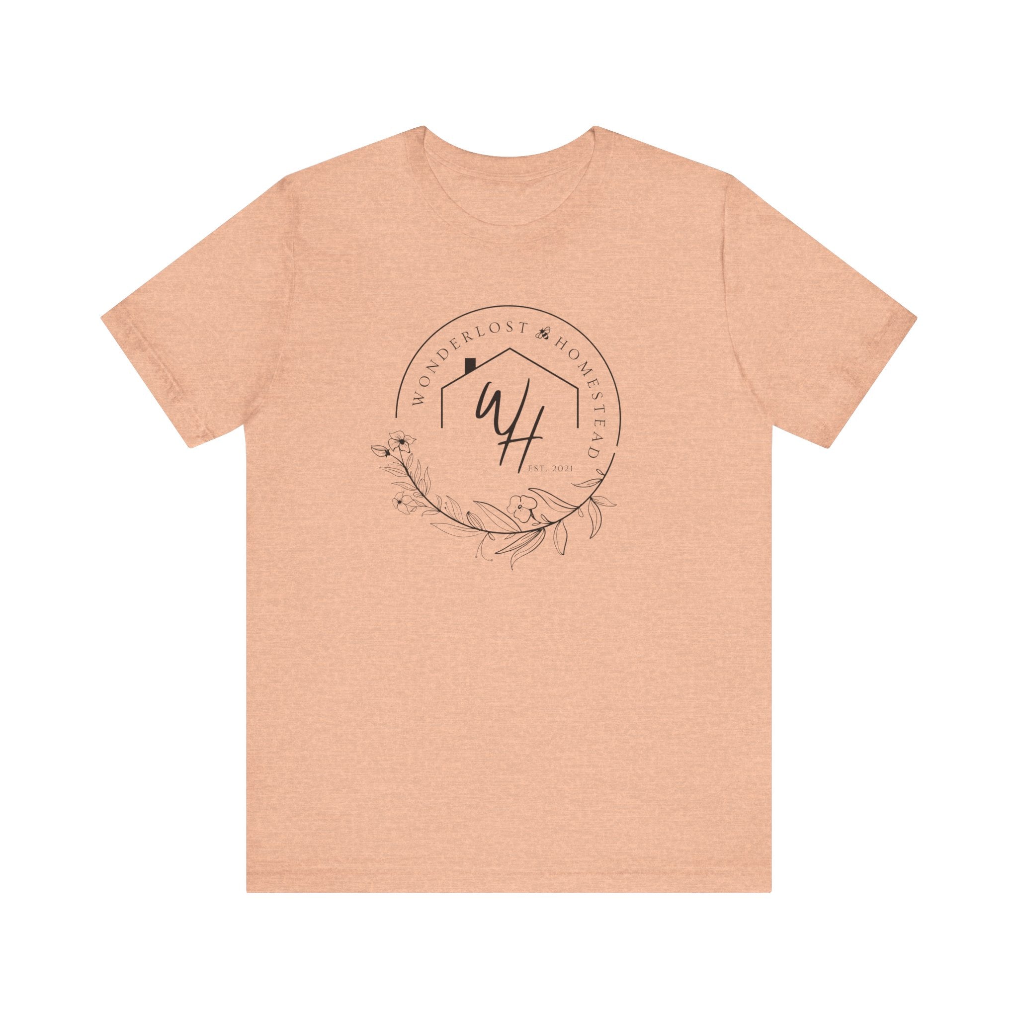 Unisex Short Sleeve T-Shirt, Black Logo