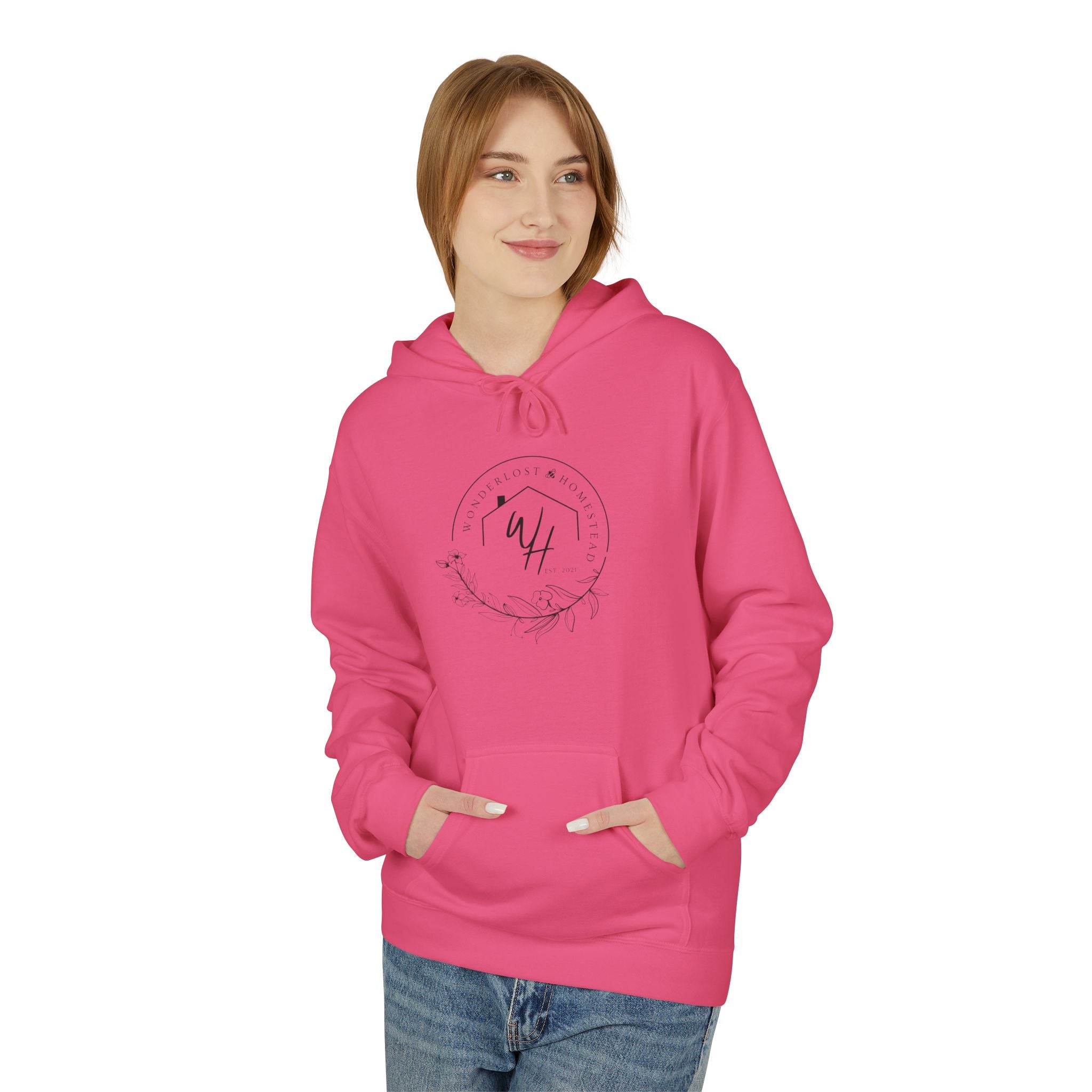 Unisex Hoodie, Black Logo
