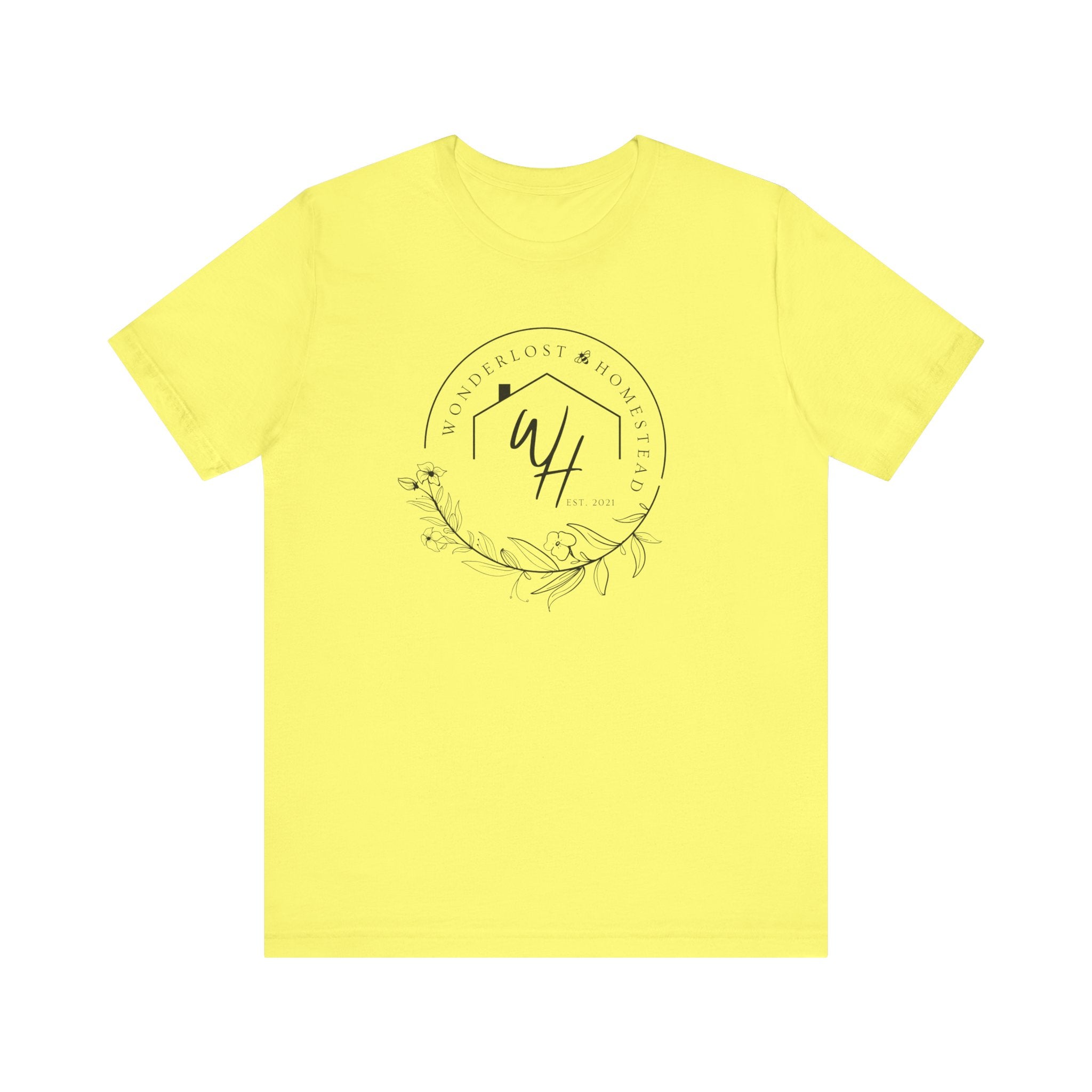 Unisex Short Sleeve T-Shirt, Black Logo