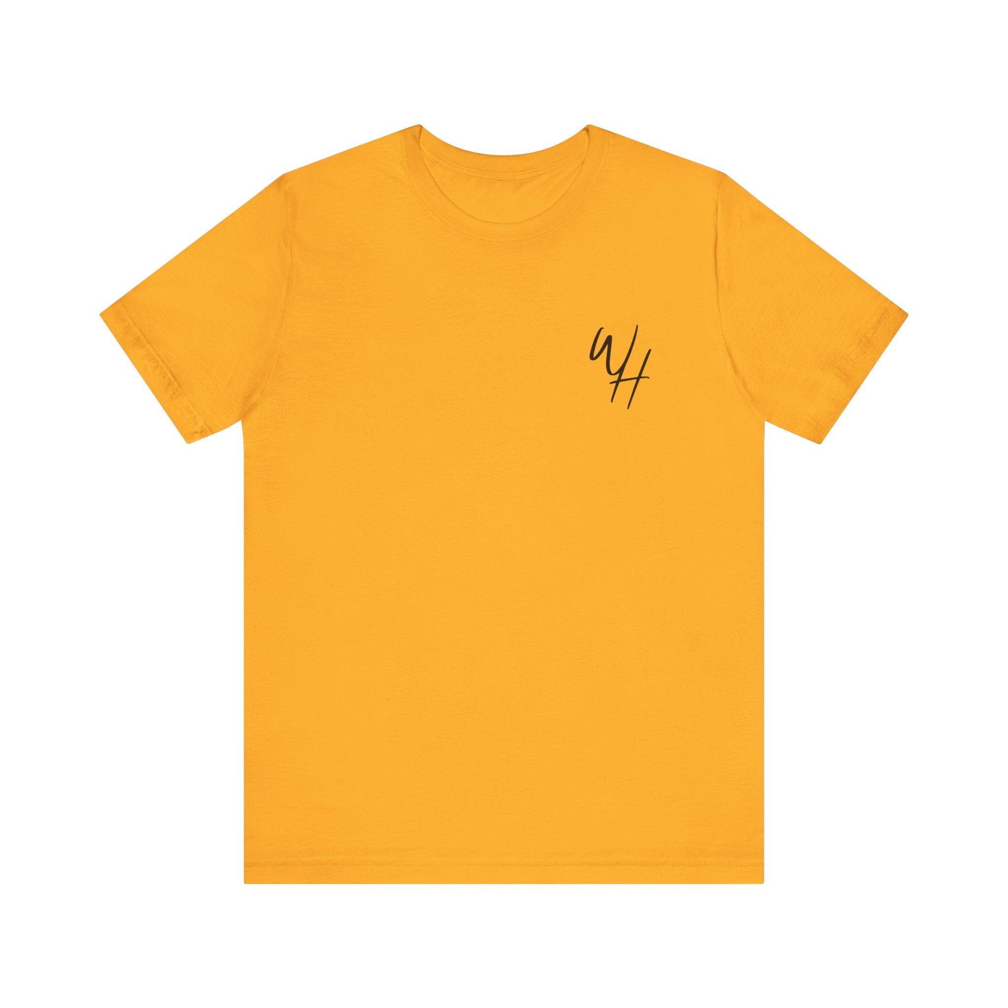 Unisex Short Sleeve T-Shirt, Black Logo (Front/Back Designs)