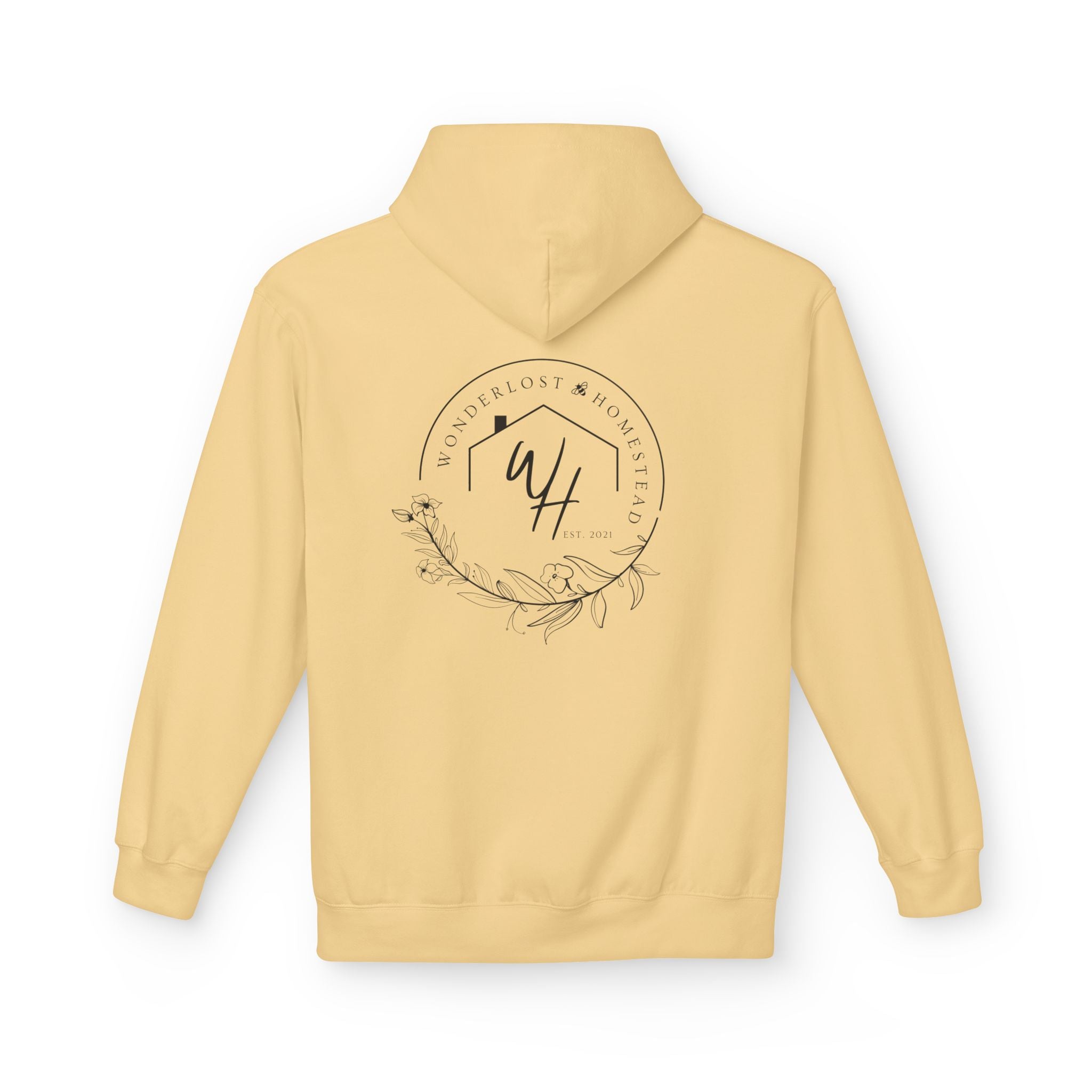 Unisex Hoodie, Black Logo (Front/Back Designs)