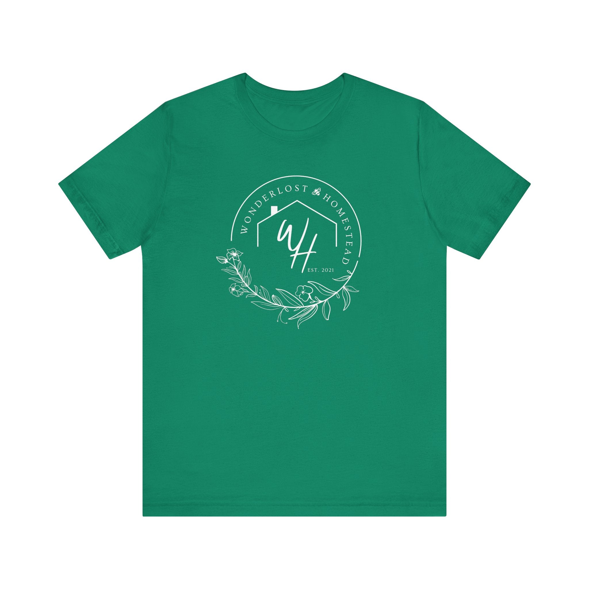Unisex Short Sleeve T-Shirt, White Logo