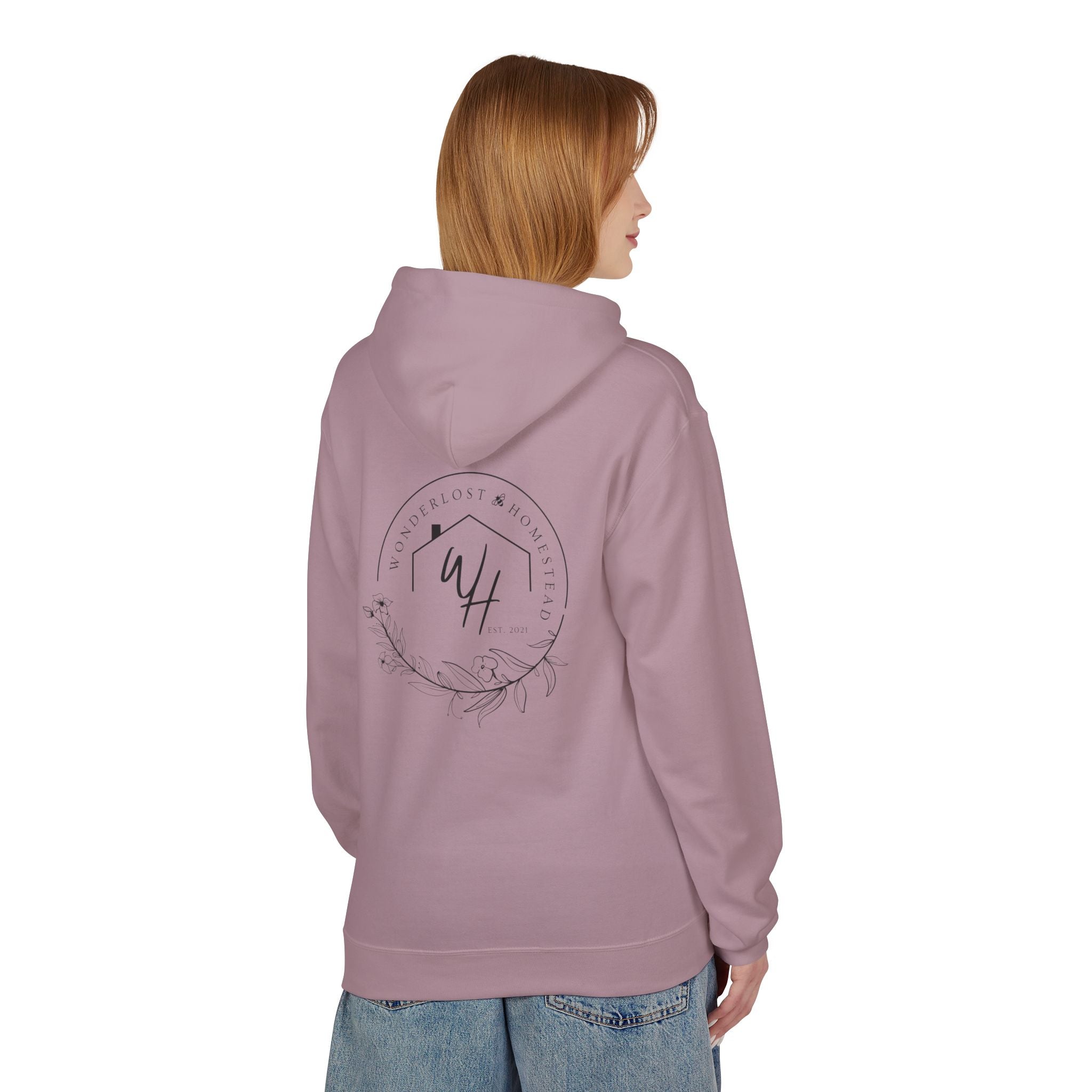 Unisex Hoodie, Black Logo (Front/Back Designs)